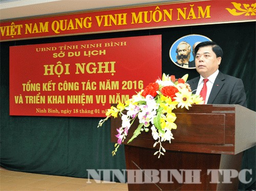 Sở du lịch Ninh Bình tổ chức hội nghị tổng kết công tác năm 2016 và triển khai nhiệm vụ năm 2017