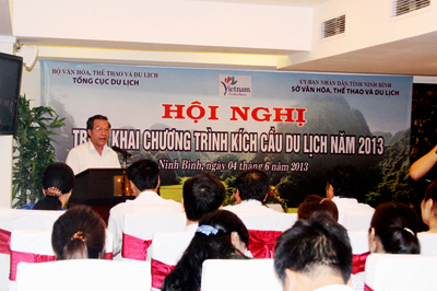 Triển khai chương trình kích cầu du lịch năm 2013  của 3 tỉnh Ninh Bình, Hà Nam và Nam Định