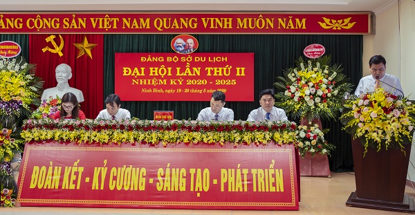 Đại hội Đảng bộ Sở Du lịch tỉnh Ninh Bình lần thứ II, nhiệm kỳ 2020 – 2025